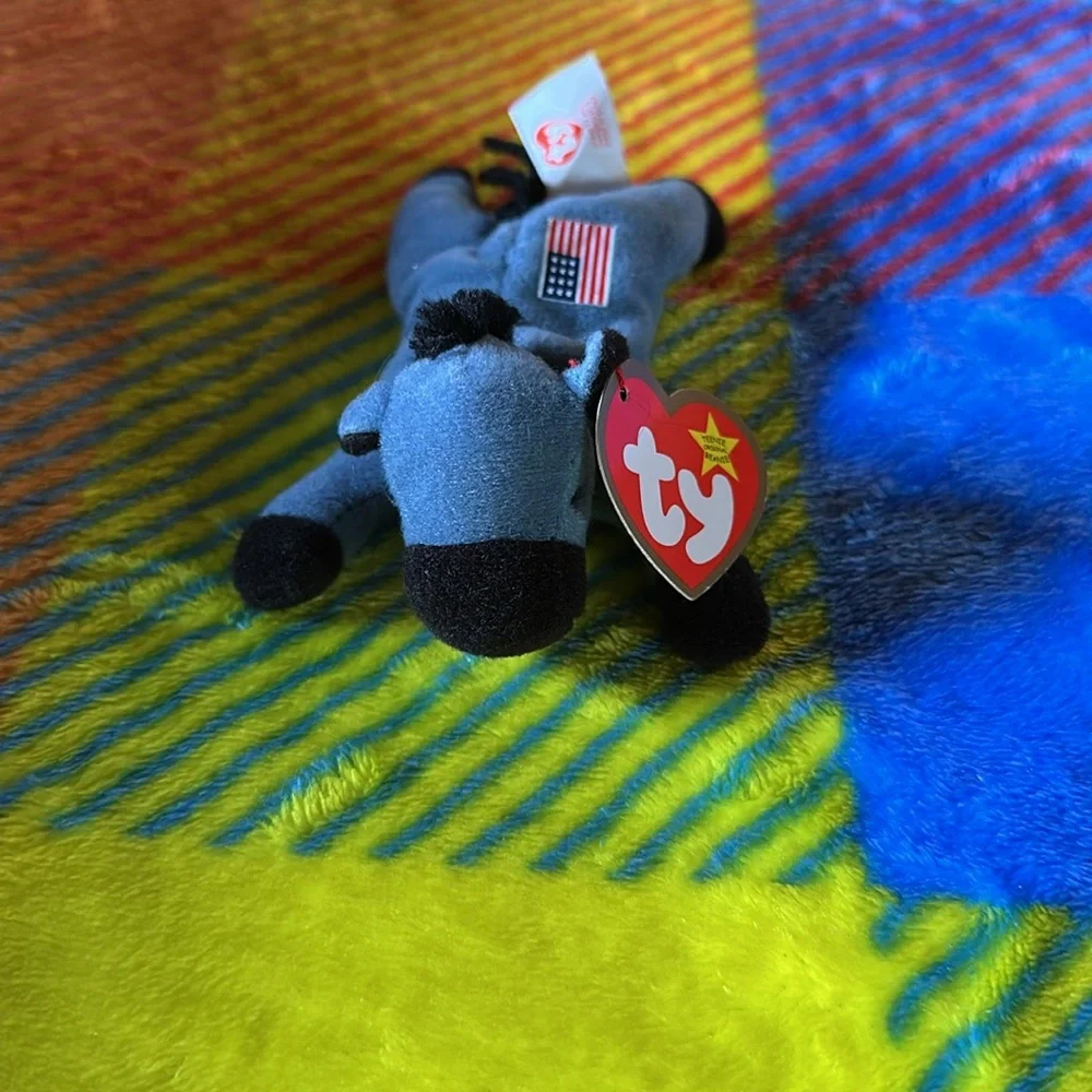 Ty Lefty the Donkey Teenie Beanie Baby